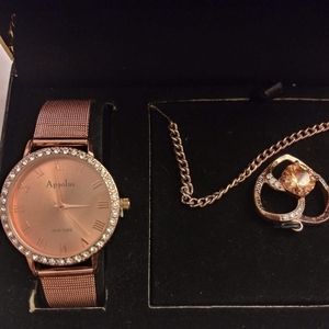 Watch and necklace box set "appolus"
